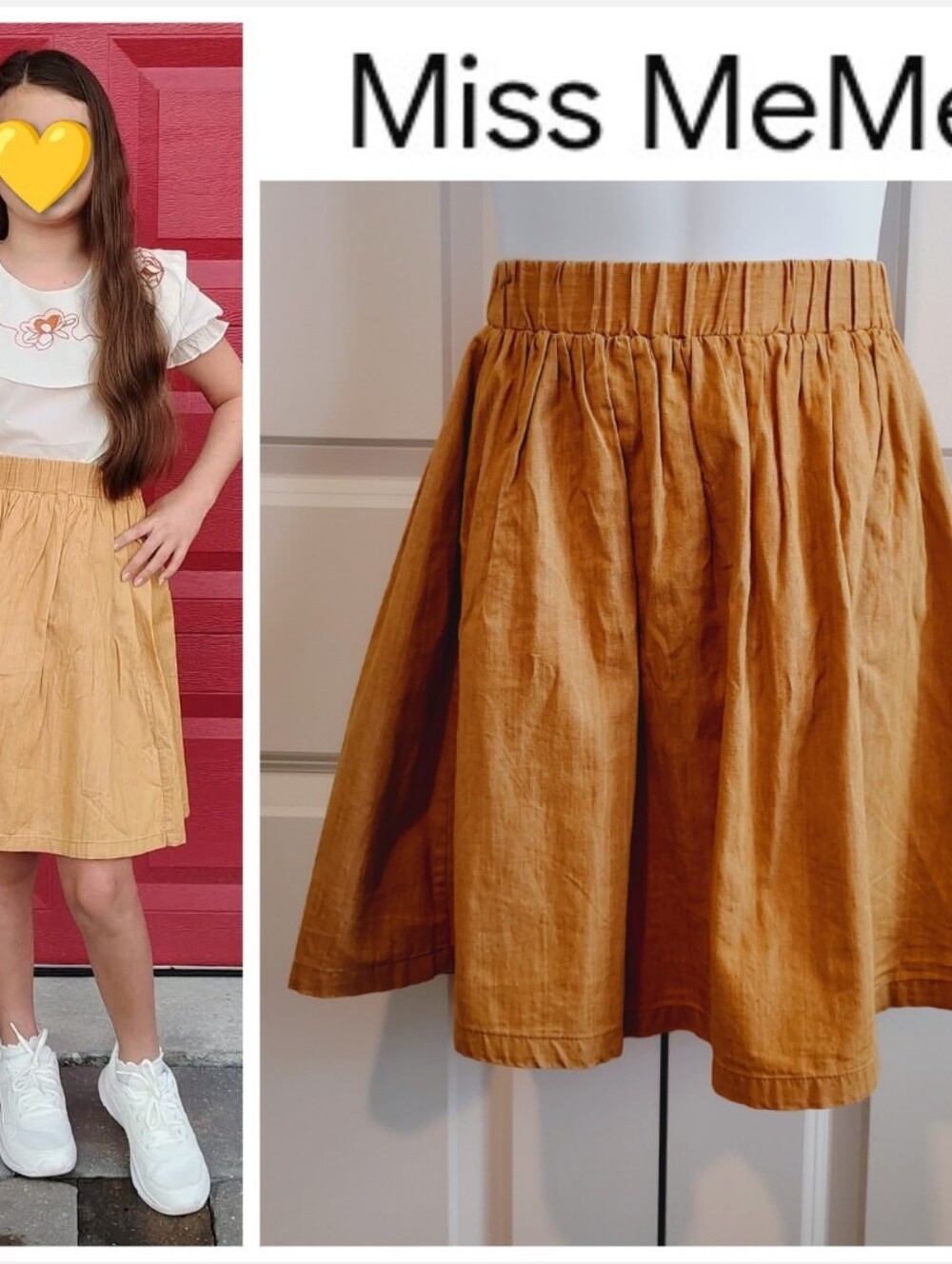 Miss MeMe Golden Skirt (Boutique Brand)